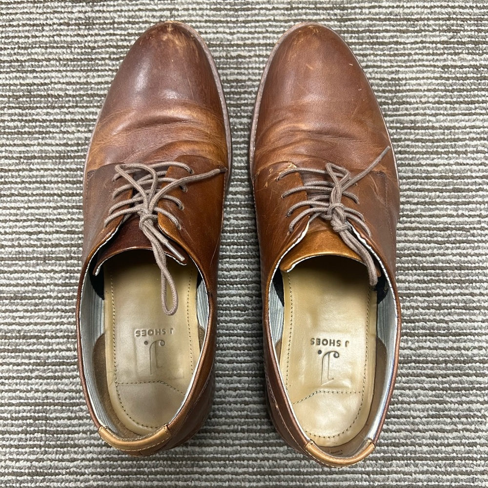 J Shoes Brown Derby’s with handcrafted leather soles
